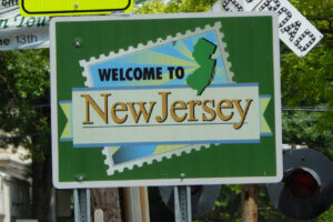 Image of sign that says "Welcome to New Jersey"