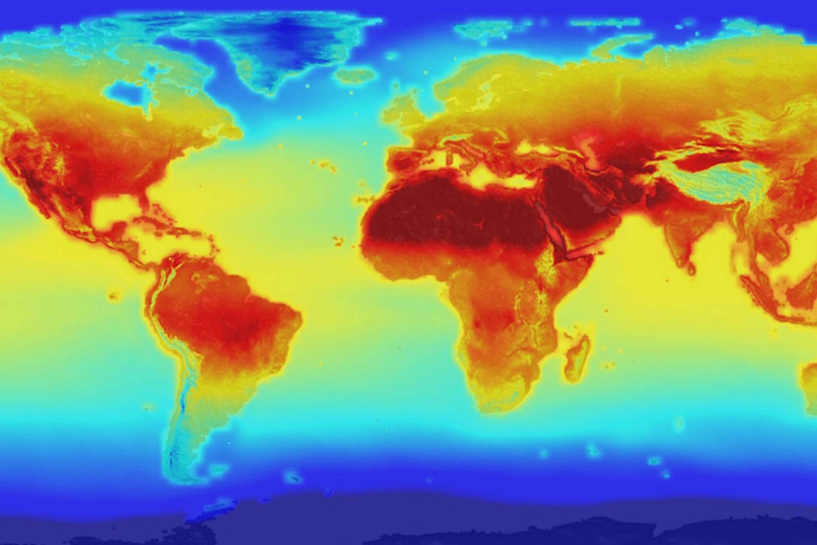 Image of global climate change projections.