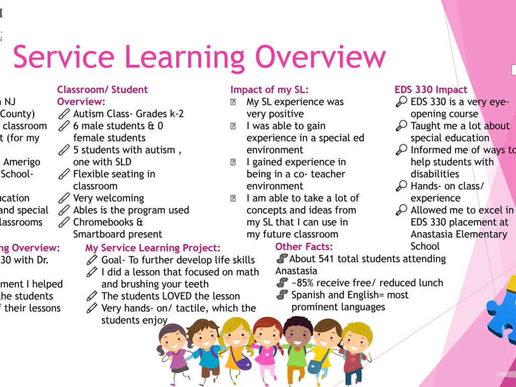 Poster Presentation: Service Learning Overview by Emily Eisenberg