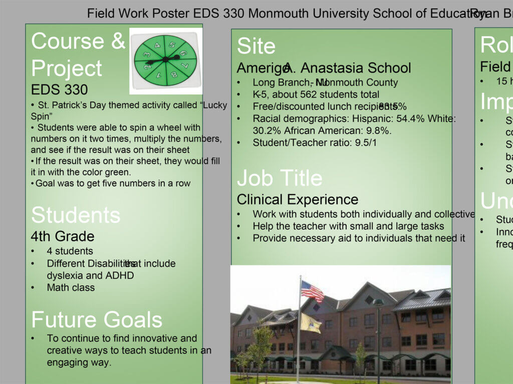 Poster Presentation: Field Work EDS 330 by Ryan Brady