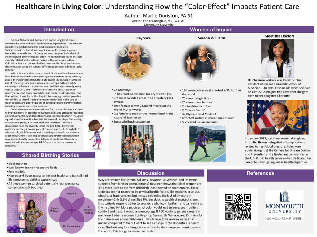 HawkTalk Poster: Healthcare in Living Color - Understanding How the “Color-Effect” Impacts Patient Care by Marlie Doriston