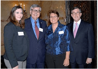 Photo shows from left: Annmarie DeRosa, William Roberts, Anne Marie Tarnowski, and Paul G. Gaffney II.