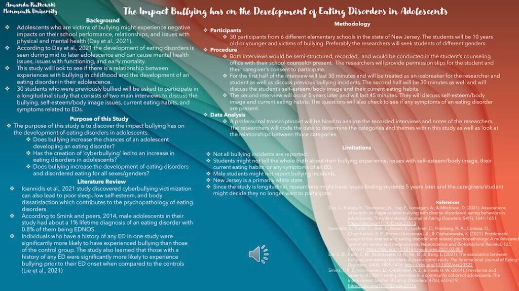 The Impact of Bullying on the Development of an Eating Disorder in Adolescents