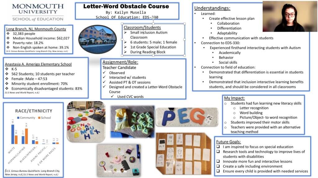 Letter Word Obstacle Course