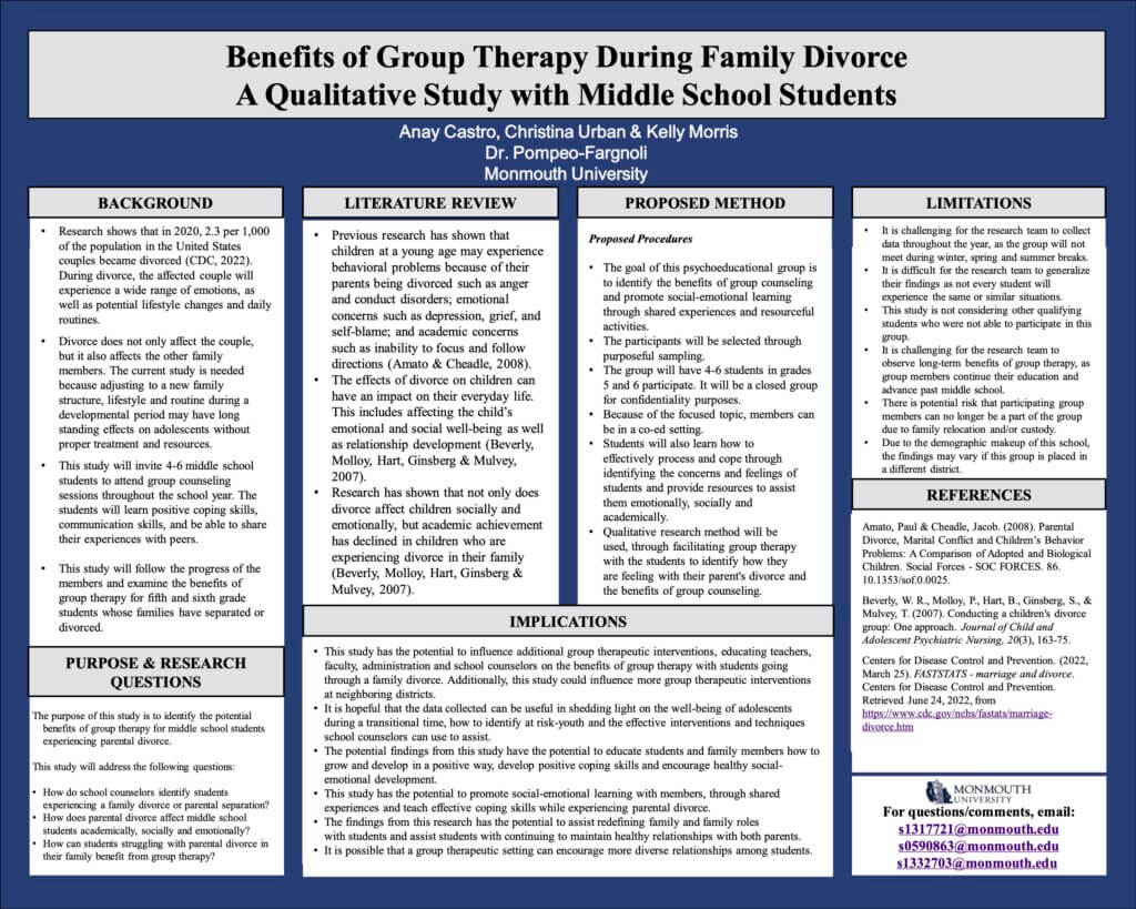 Benefits of Group Therapy During Family Divorce A Qualitative Study with Middle School Students