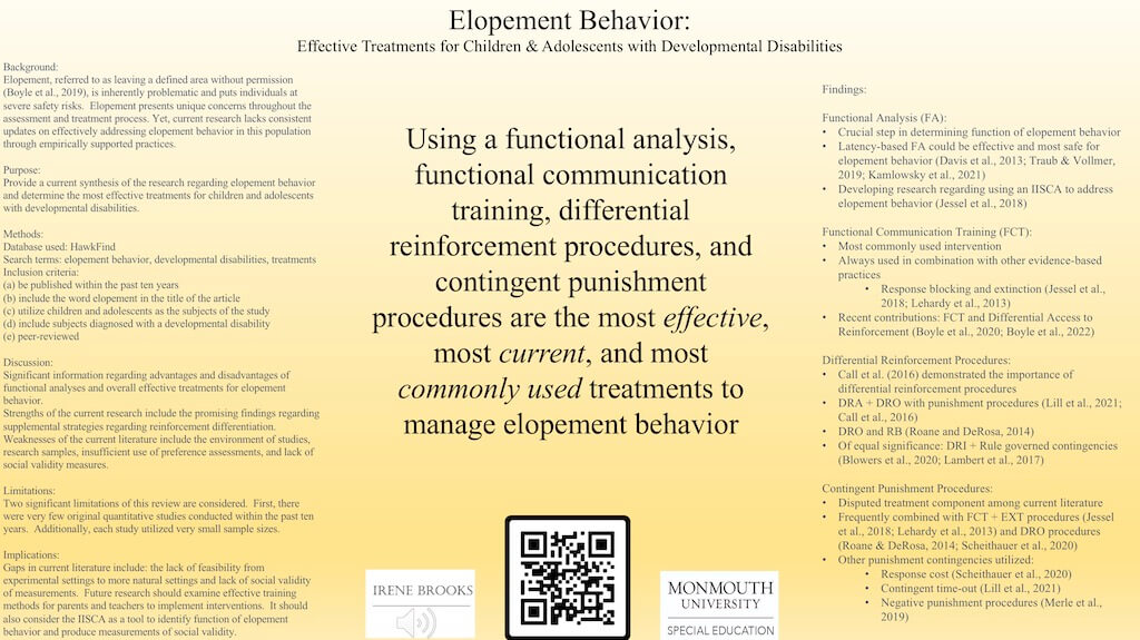 Thumbnail for Elopement Behavior: Effective Treatments for Children and Adolescents with Developmental Disabilities