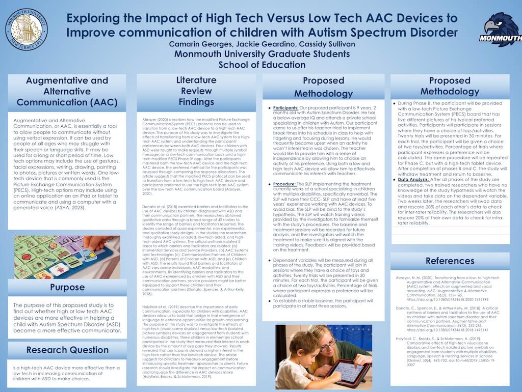 Thumbnail for Exploring the Impact of High Tech Versus Low Tech AAC Devices to Improve communication of children with Autism Spectrum Disorder