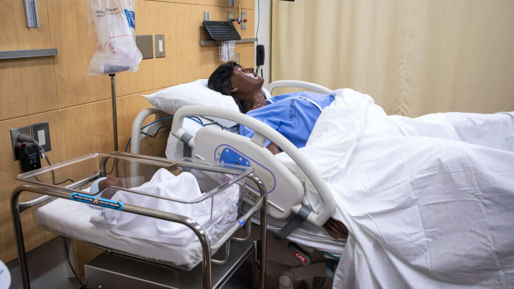 Labor and Delivery Suite with Gaumard’s Birthing Victoria and Neonatal Super Tory