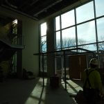 Click to View Science Building Construction Photo of Atrium Windows!
