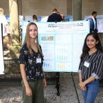 Photo of students Caitlyn Cevasco and Mruga Parekh of the Lobo Lab