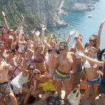 Photo of MU student enjoying the coastline in Italy Summer 2011 - Click to view larger image