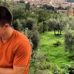 Photo of MU student enjoying the Italian countryside- Click to view larger image