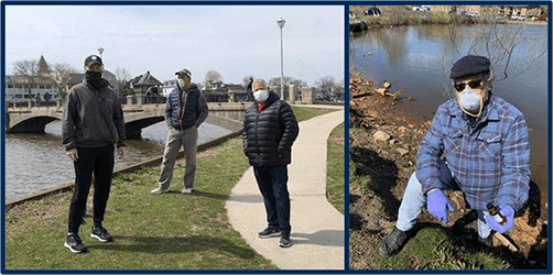 Citizen scientists at coastal lakes