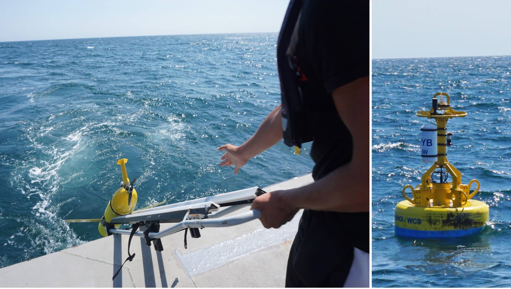 Photo shows second glider being launched about 15 miles south of Jones Beach, Long Island