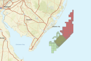 Offshore wind energy lease areas