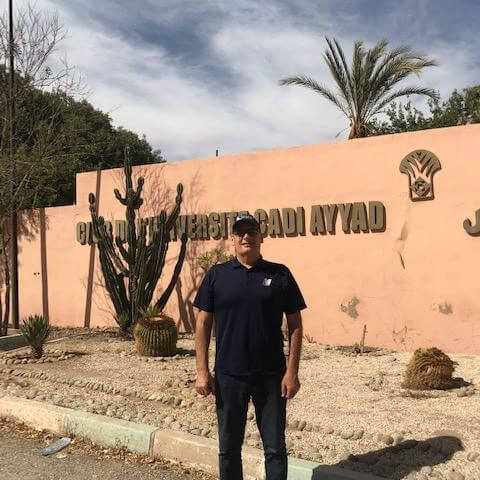 Professor Abate at  Cadi Ayyad University in Marrakesh