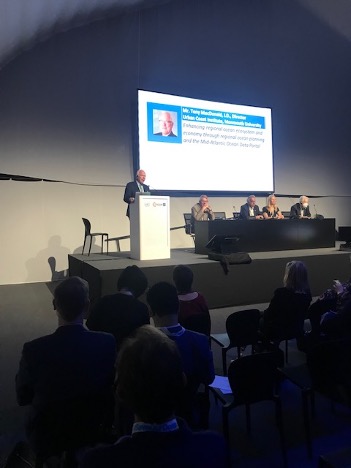 Tony MacDonald at a panel presentation