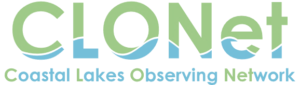 Coastal Lakes Observing Network (CLONet) logo