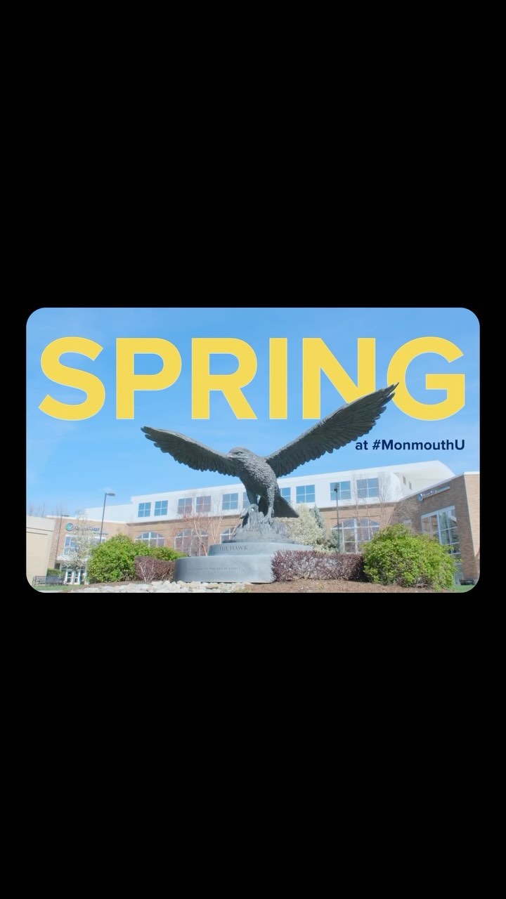 Spring has entered the chat…🌸👀 #MonmouthU #CampusViews
