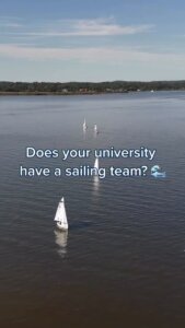 Endless ways to get involved — and Monmouth Sailing is one of the best. 💙⛵