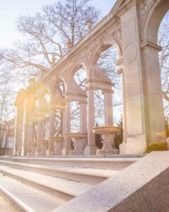 Campus is looking peaceful, but incomplete...Can’t wait for our #Hawks to come home. 💙🏡