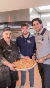 POV: You’re a Monmouth student and you get a masterclass in pizza-making from the one and only, Pizza Paul. 🍕💙