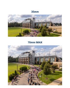 The Odyssey has us seeing campus differently. 35mm vs. 70mm IMAX. 🎬 #MonmouthU